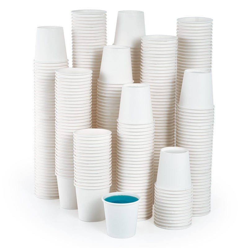 JOLLY PARTY 2 oz Bathroom Cups 360 Pack Small Paper Cups White Mouthwash Cups Disposable Mini Espresso Paper Cups Paper Sampling Cup
